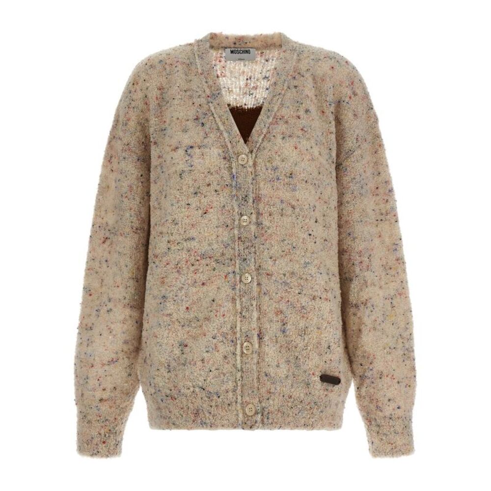 Moschino Beige Virgin Wool Women's Cardigan